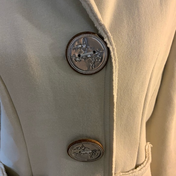 Neon Buddha Cream Blazer with Button Accents - Picture 2 of 7